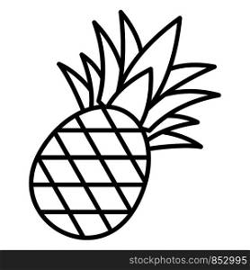 Pineapple icon. Outline pineapple vector icon for web design isolated on white background. Pineapple icon, outline style