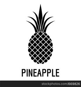 Pineapple icon. Simple illustration of pineapple vector icon for web. Pineapple icon, simple style.