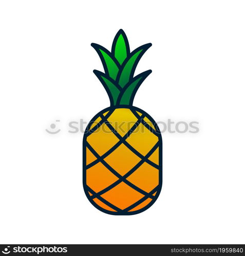 Pineapple Icon Trendy Style