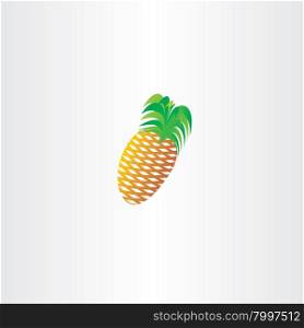 pineapple icon vector symbol element design fruit