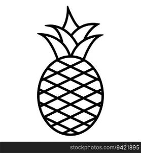 pineapple icon vector template illustration logo design