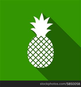 pineapple icon with a long shadow