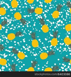 Pineapple Natural Seamless Pattern Background Vector Illustration EPS10. Pineapple Natural Seamless Pattern Background Vector Illustrati