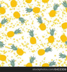 Pineapple Natural Seamless Pattern Background Vector Illustration EPS10. Pineapple Natural Seamless Pattern Background Vector Illustrati