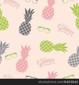 Pineapple Natural Seamless Pattern Background Vector Illustration EPS10. Pineapple Natural Seamless Pattern Background Vector Illustration