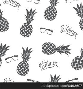 Pineapple Natural Seamless Pattern Background Vector Illustration EPS10. Pineapple Natural Seamless Pattern Background Vector Illustration