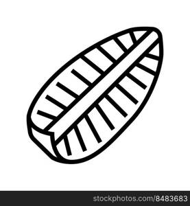 pineapple one big slice line icon vector. pineapple one big slice sign. isolated contour symbol black illustration. pineapple one big slice line icon vector illustration