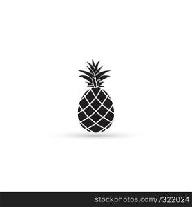pineapple single icon on light background