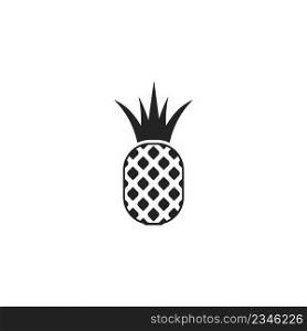 Pineapple vector icon ,illustration logo design template.