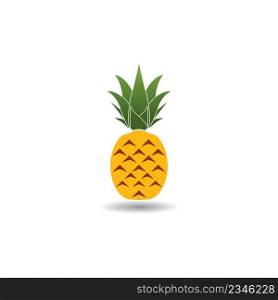 Pineapple vector icon ,illustration logo design template.