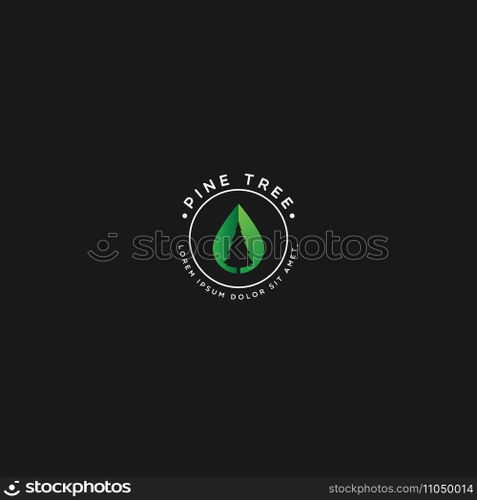 pinee tree logo vector