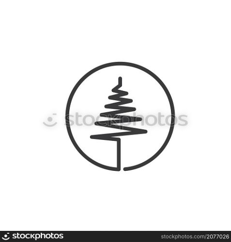 pines tree icon vector illustration design template