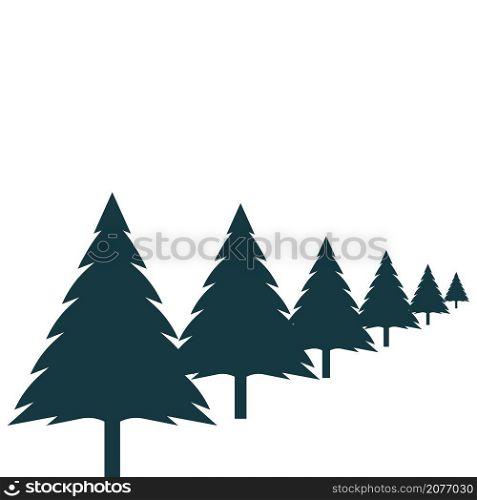 pines tree icon vector illustration design template