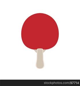 Ping Pong paddle tennis vector icon. Isolated illustration sport racket equipment