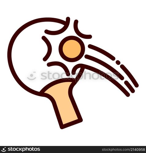 Ping pong shot icon outline vector. Table tennis. Racket play. Ping pong shot icon outline vector. Table tennis