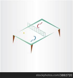 ping pong table vector icon design