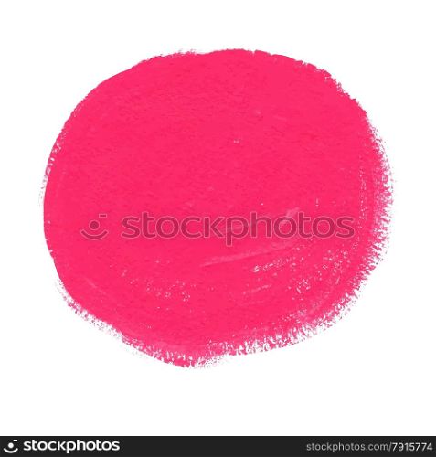 Pink acrylic paint vector circle