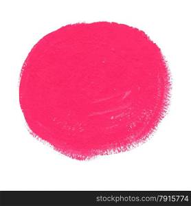 Pink acrylic paint vector circle