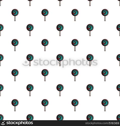 Pink and blue lollipop pattern seamless repeat in cartoon style vector illustration. Pink and blue lollipop pattern