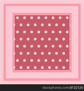 Pink and bordo circle shawl scheme modern stock vector illustration 