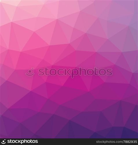 Pink and green geometric low poly style illustration graphic background.