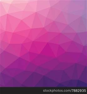Pink and green geometric low poly style illustration graphic background.