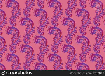 Pink and Purple Paisley Pattern Background