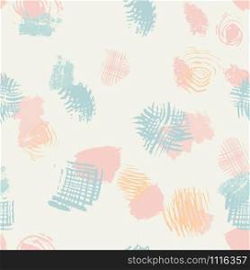 Pink and turquoise abstract trendy seamless pattern with hand drawn texture colorful background. Design for wrapping paper, wallpaper, fabric print, backdrop. Vector illustration.. Pink and turquoise abstract trendy seamless pattern with hand drawn texture colorful background.
