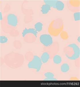Pink and Turquoise abstract trendy seamless pattern with hand drawn textures and blots, colorful background. Design for wrapping paper, wallpaper, fabric print, backdrop. Vector illustration.. Pink and Turquoise abstract trendy seamless pattern with hand drawn textures and blots