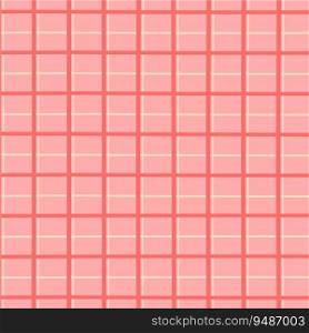 Pink and yellow squared checkered background. Cell pattern template. Vector illustration