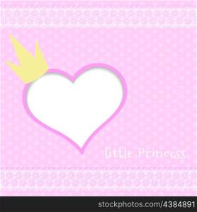 Pink background little princess