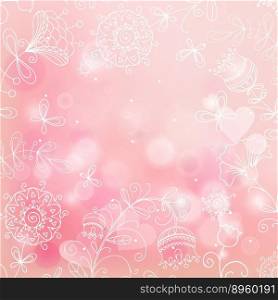 Pink background vector image