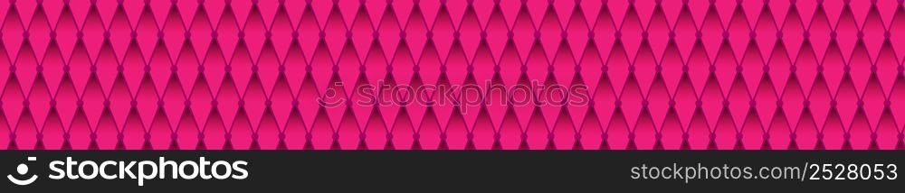 Pink background with diagonal lines forming a rhombus. Vector illustration for banners, textures, simple backgrounds and creative design