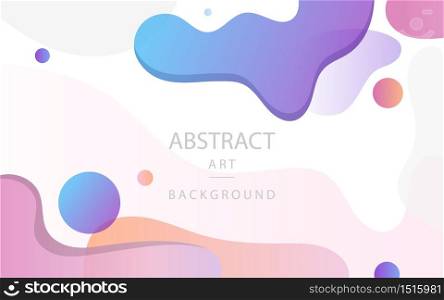 Pink,blue,orange geometric abstract digital background with dynamic shape