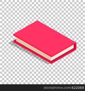 Pink book isometric icon 3d on a transparent background vector illustration. Pink book isometric icon