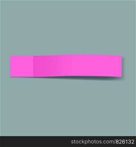 Pink bookmark concept background. Realistic illustration of pink bookmark vector concept background for web design. Pink bookmark concept background, realistic style