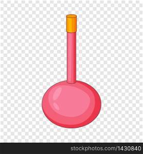 Pink bottle icon. Cartoon illustration of pink bottle vector icon for web design. Pink bottle icon, cartoon style