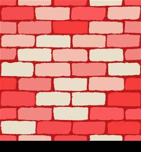 Pink Brick Seamless background. EPS10 vector illustration.