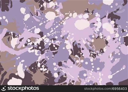 Pink, brown, purple, white, beige camouflage background. Pink, brown, purple, white, beige ink paint splashes camouflage vector colorful background