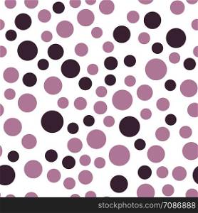 Pink circles seamless pattern. Vector illustration Simple background. Minimalistic elements wallpaper.. Abstract simple circles seamless pattern. Minimalistic elements wallpaper.