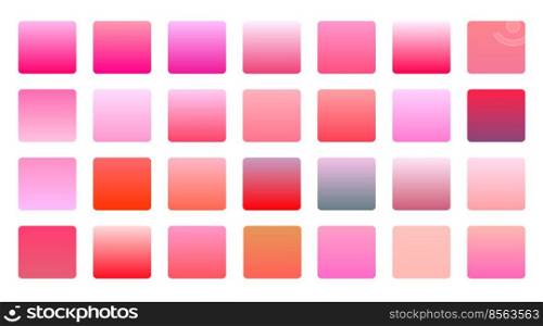 pink color gradients big set background design