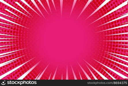 Pink comic background Retro vector