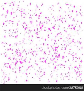 Pink Confetti Isolated on White Background. Confetti Pattern.. Pink Confetti