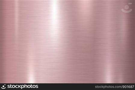 Pink copper metal texture background vector illustration