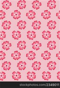 Pink flowers on pink background. Seamless pattern for design clothes, paper, tablecloth, wallpaper, background, curtains. Template vector illustration