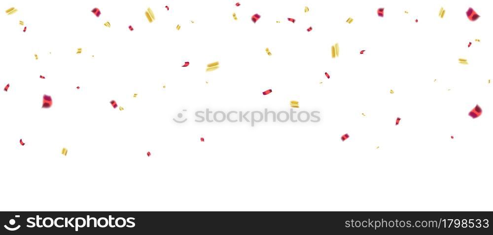 pink gold confetti concept design template holiday Happy Day, background Celebration Vector illustration.