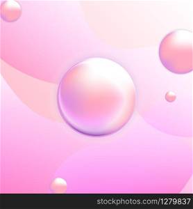 Pink gradient fluid abstract background, stock vector