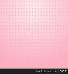 Pink halftone with dots pattern on pink gradient background for valentines day. wedding card. Vector illustration