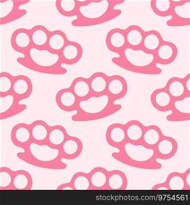 Pink Halloween seamless pattern vector illustration. Pink print in flat style. Halloween lettering"e. Vector illustration