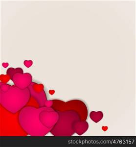 Pink Heart Lovely Background Vector Illustration EPS10. Heart Background Vector Illustration